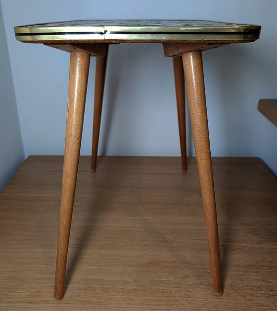 Vintage Mosaic Plant Table 🪴 - 60s – Ceramic, Mdf (photo 5 of 6)