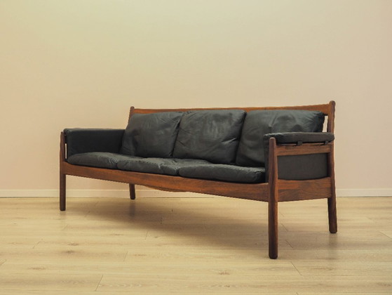 Three-Seater Sofa by Gunnar Myrstrand for Källemo, Rosewood and Leather, 1960s – 3-5 seaters (photo 3 of 24)