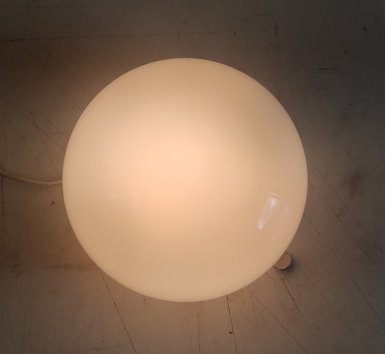 Image 1 of Opaline globe ceiling or wall light - mid-20th century