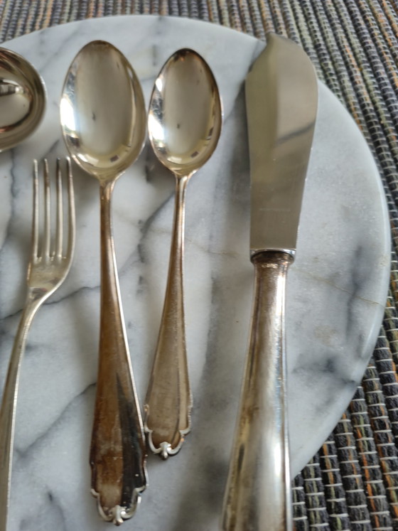 Silberbesteckeinsatz für 350 Gramm 800er Silber – Bruckmann, Besteckkassetten, Silver (photo 3 of 11)