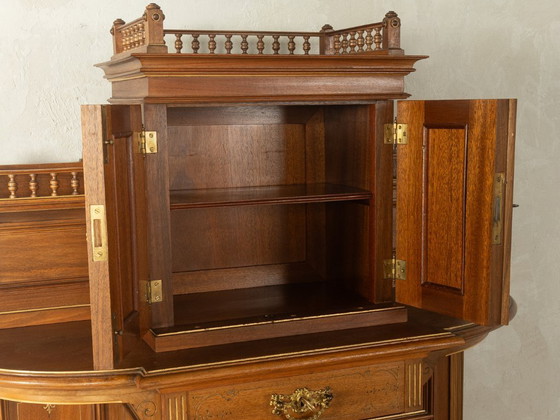 Antiker Gründerzeit-Hochschrank, um 1900 – Schränke, Glass, Wood (photo 8 of 12)