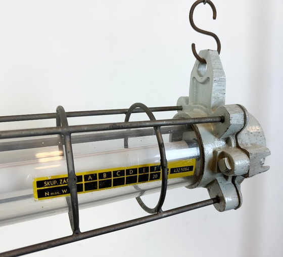 Image 1 of Lampada a sospensione industriale grigia di Elektrosvit, anni '80