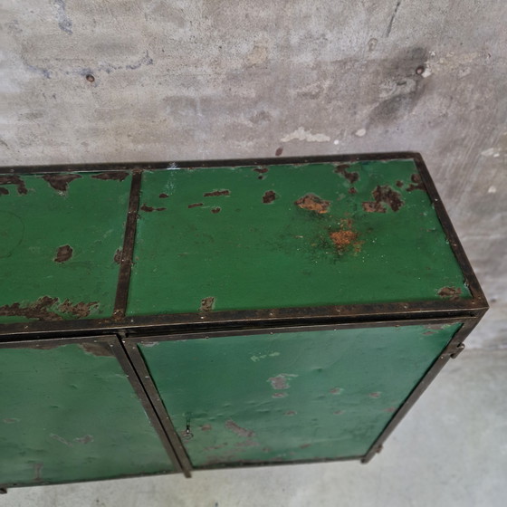 Image 1 of Industrial vintage cabinet highboard bar wall cabinet bookcase metal cabinet