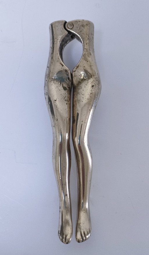 nutcracker woman's legs vintage solid brass