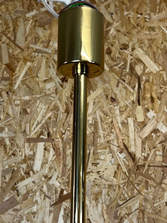 Image 1 of Lampadario anni &#39;60-&#39;70, enorme lampadario a sospensione in vetro Limburg e design cromato