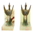 Art Deco Bookends Bird