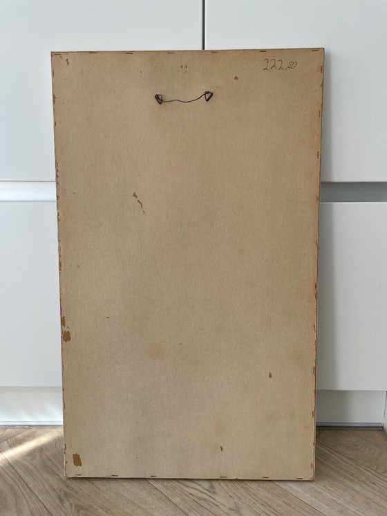 Image 1 of Akke Sins Pencil Signed Citscape Litho Vintage 1960s