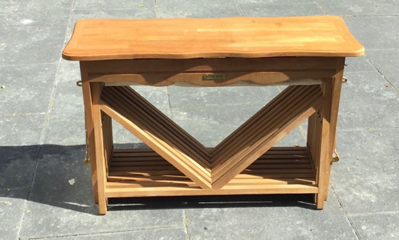 Extendable Teak Sun Lounger – Unopiù, Sunbed, Wood, Canvas (photo 4 of 16)