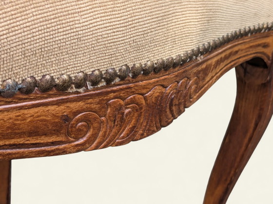 Image 1 of Rareté ! Chaise de salon baroque - chaise à accoudoirs vintage avec rembourrage, très bon état, pièce de collection rare