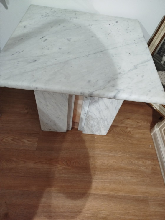 Image 1 of table basse en marbre de Carrare