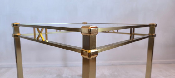 Image 1 of ✨ Prachtige vierkante gouden salontafel uit de Orsenigo Italy ‘Art Deco’-collectie ✨
