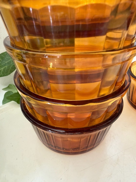 Set di 6 ciotole Duralex color ambra, Bicchieri e caraffe, Vetro, Dorato (foto 5 di 5)