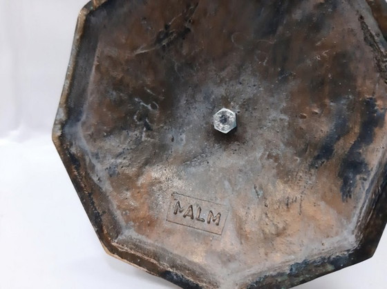 Image 1 of Vintage bronze double candle holder