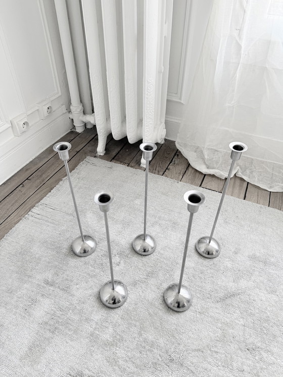 Image 1 of Set vintage postmodernistische IKEA-kaarsenstandaards uit de jaren 80.