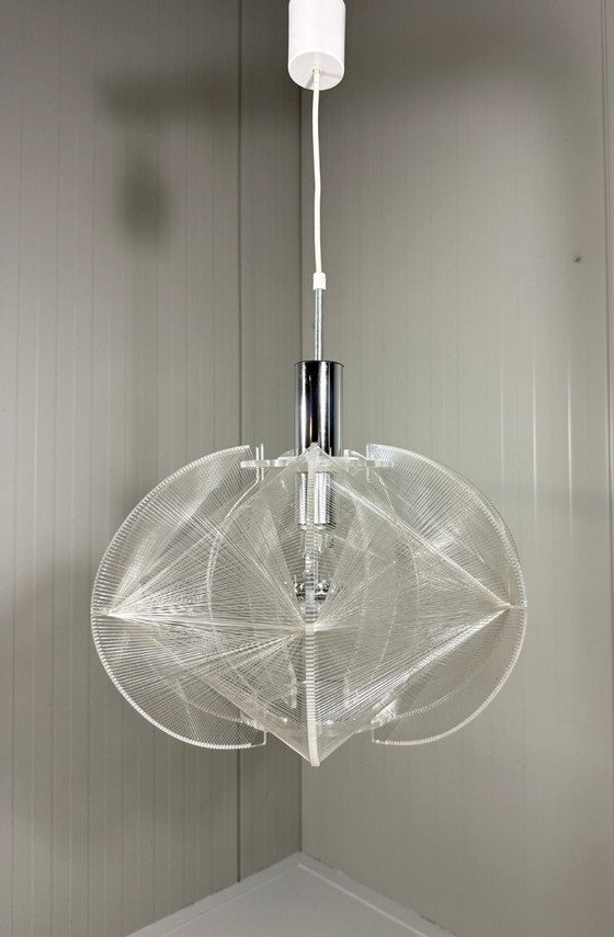 Suspension Swag de Paul Secon, Sompex années 1960, Plexiglas, Transparent (photo 8 sur 14)