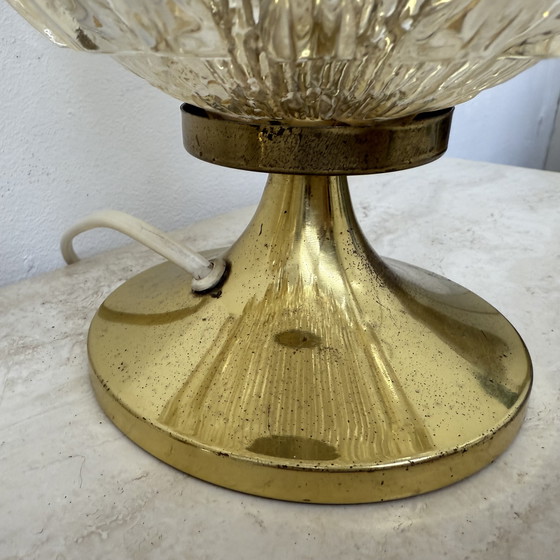 Image 1 of Mid Century Set van 2 Wortmann & Filz glazen tafellampen, 1970