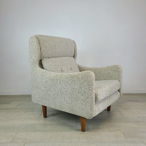 Rare Fauteuil SF116 Dit "Teckel" by Michel Mortier - Edition Steiner, 1963