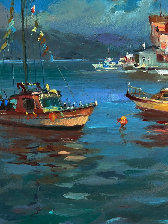 Image 1 of River Ships near the Shore