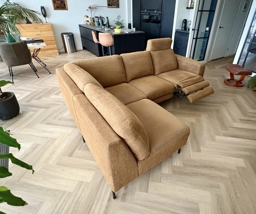 Loire hoekbank met relaxfunctie (4 jr. oud) – hoekbanken, Metal, Textile