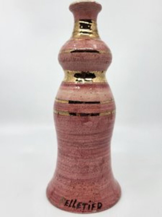 Image 1 of Georges Pelletier vaso soliflore Decorazione in oro fino Francia 1970