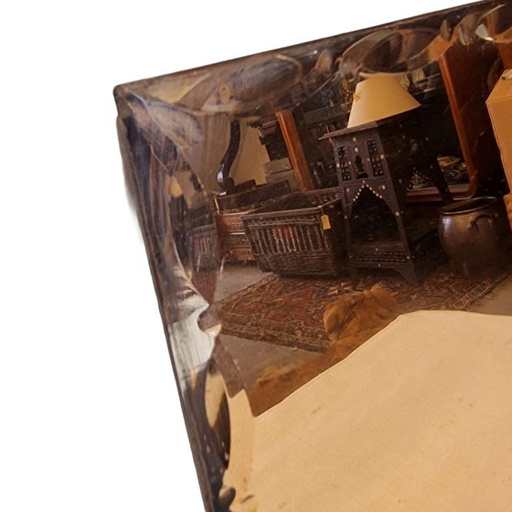 Image 1 of Vintage French glass plate, Venetian style, 1950s