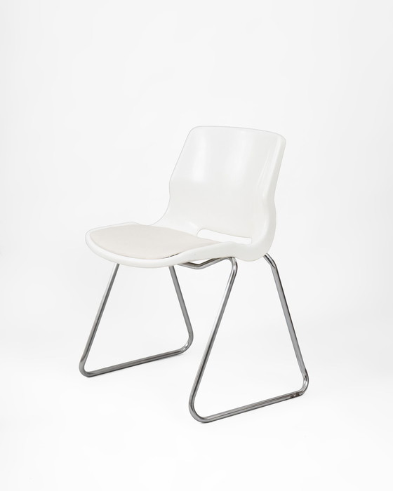 Image 1 of Swedish Chair By Overman Made Of Tubular Steel And Plastic