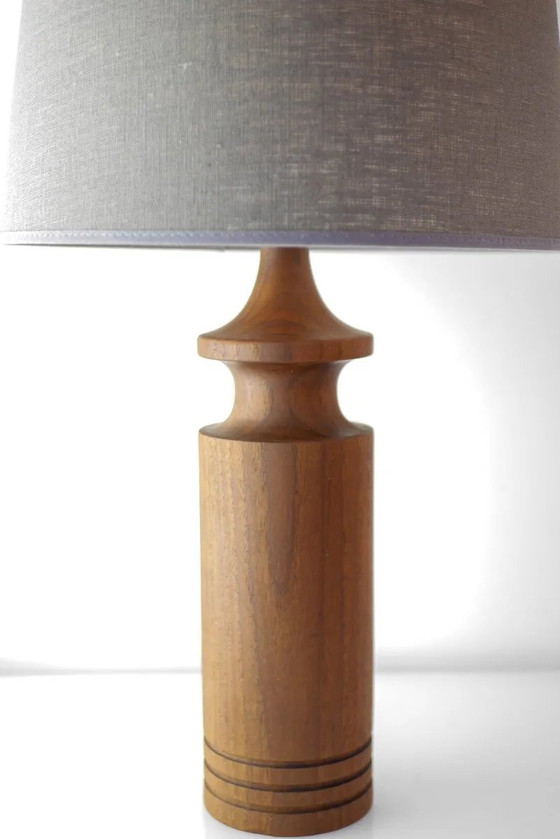 Grandes lampes de table danoises modernes en teck, style milieu du siècle, lot de 2 – Mid Century Modern (photo 3 of 13)