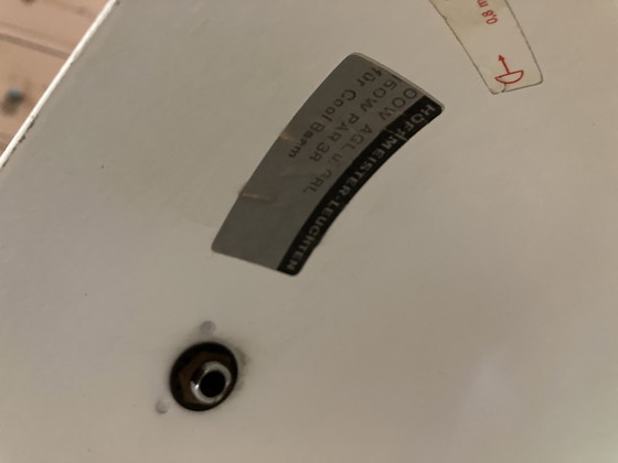 Image 1 of Pair of Chromed Metal Hangers, German Manufacture, 80's Hoffmeister Leuchten House