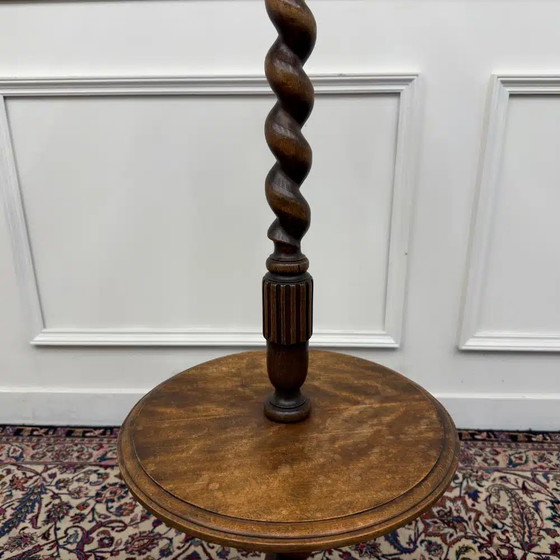 Antike englische Barley Twist Stehleuchte, Stehleuchten, Klassiek (Foto 6 von 9)