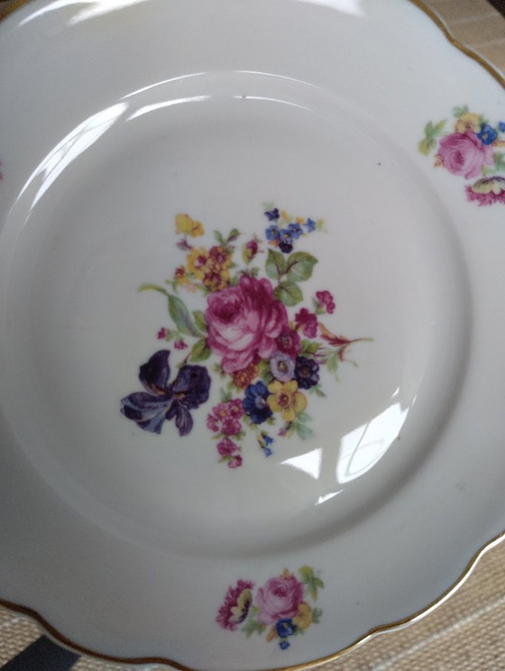 5 platos de postre Ćmielów con un precioso estampado floral. – Vajillas, Porcelain (photo 4 of 5)