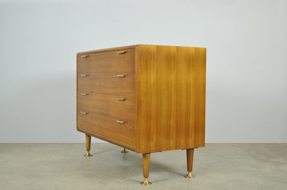 Image 1 of Commode en noyer A.A. Patijn du milieu du siècle 1950 Pays-Bas