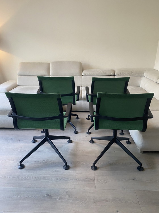 Set aus 4 Vitra Physix Designstühlen Grün, Drehstühle, Andere (Foto 3 von 6)