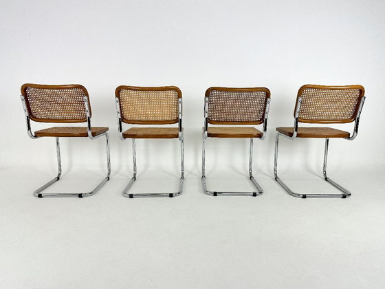 Image 1 of Set van 4 vintage Cesca designstoelen