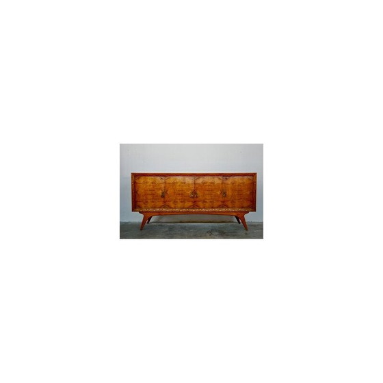 Image 1 of Pair of mid-century Italian cherry and walnut sideboards, 1950s