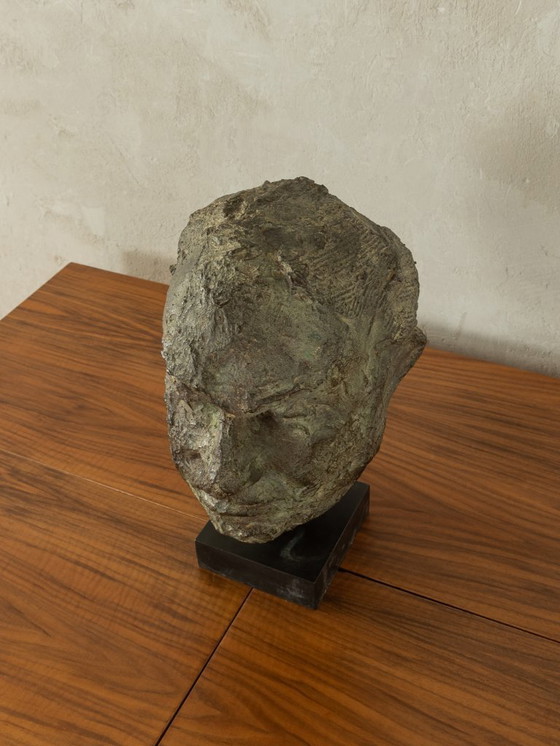 Image 1 of Unique bronze sculpture of Helmut Kohl, Vintage
