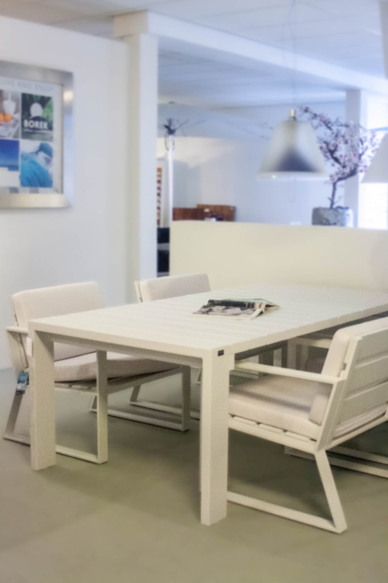 Image 1 of Table basse Borek Samos - 200x100 avec chaise (lot de 4)