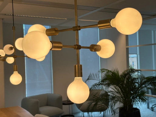3x Bolia Piper Lounge Hängelampe, 5-armig, Messing, 365° Nord – hanglampen, Brass, Metal (photo 2 of 5)