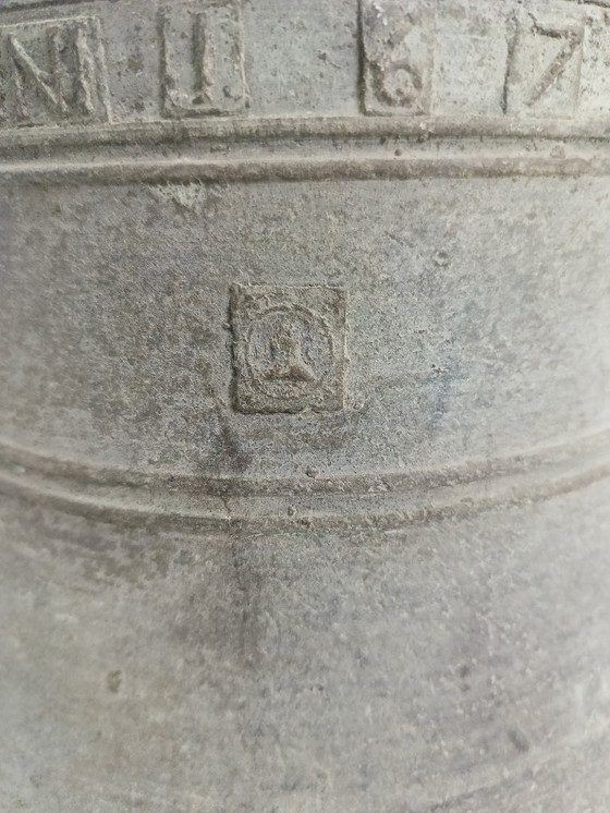 Image 1 of Great Antique bronze Church bell from 1679