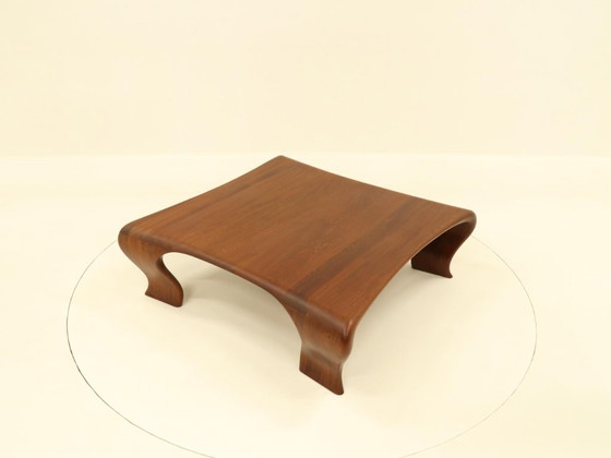 Image 1 of Organic Coffee Table in Solid Iroko by Marc Van Rampelberg