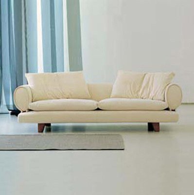 DEMA Sofa - Oblo, natur-weiß, abzieh+waschbar, ,LTH 174x80x68