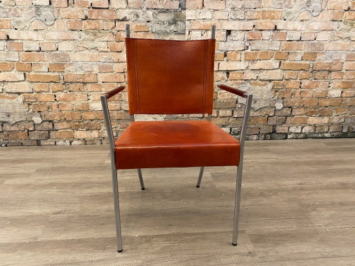 Fauteuil Vintage – Cuir Cognac |