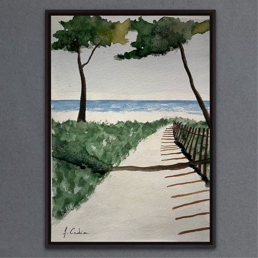 Watercolor artist's sketch