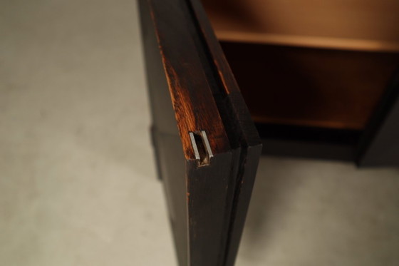 Jean Batenburg for MI Credenza Brutalista in Rovere Ebanizzato, Belgio, Anni '60 – Credenze, Wood (photo 17 of 17)