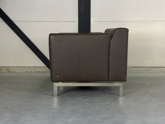 Poltrona Rolf Benz Linea - pelle marrone tortora – Poltrone, polished steel (photo 5 of 9)
