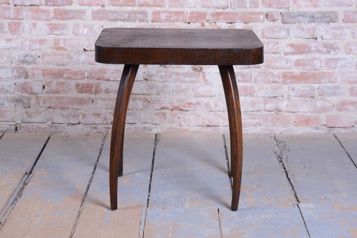 Gerestaureerde Art Deco "Spider"-tafel van J. Halabala, UP Závody, eikenhout, Tsjechië, jaren 1940. (photo 2 of 10)