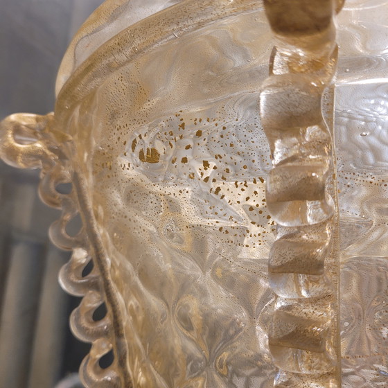 Image 1 of Lámpara De Pie, Cristal De Murano Y Polvo De Oro, Barovier & Toso, 50’S – Italia