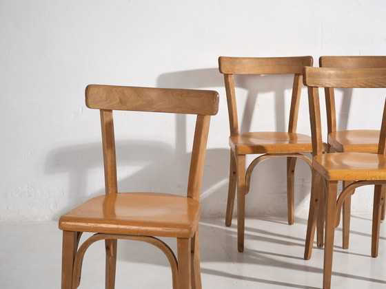 Vintage bentwood chairs (c.1940). Set of 4 pieces #1 – Dining chairs (photo 11 of 22)