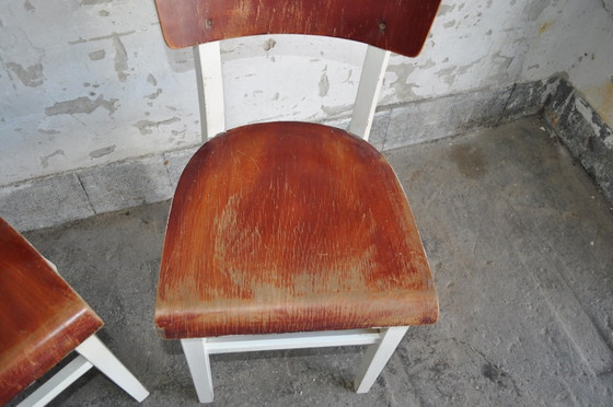 Ensemble de Chaises de salle à manger en pin, années 1950 – Retro (photo 2 of 5)