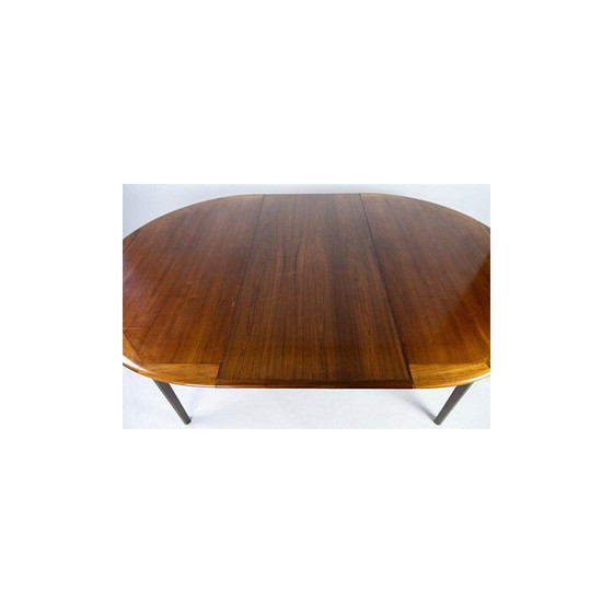 Image 1 of Vintage rosewood dining table with two extension plates, Denmark 1960