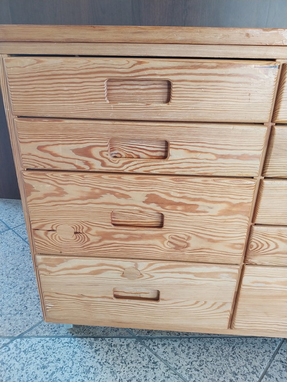 Image 1 of 1 x vintage Ikea IVAR Ladekastje op Wielen anni '80